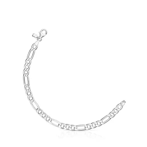 Sterling Silver mix Curbed Bracelet