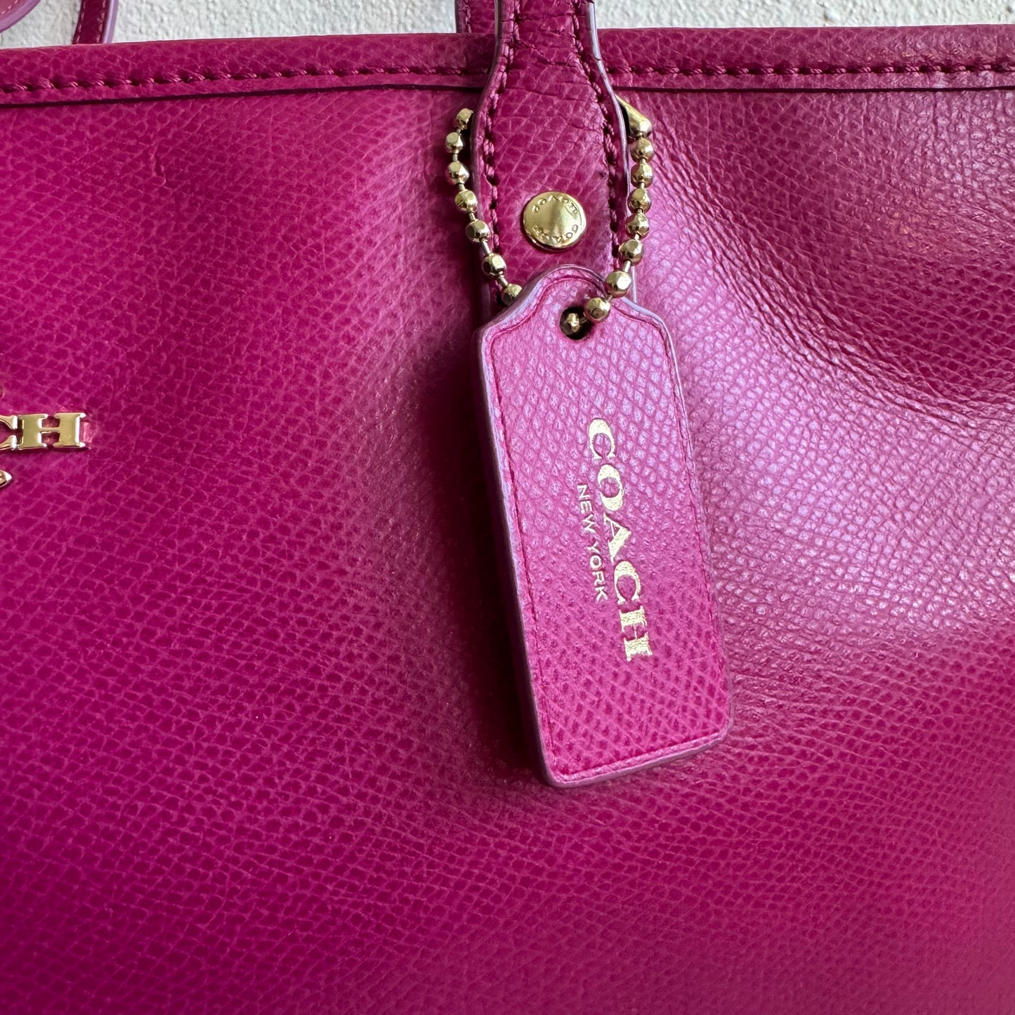 Coach Pink Leather Tote Bag – Brand New, Never Used
