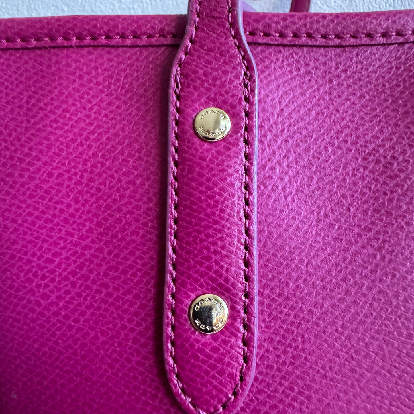 Coach Pink Leather Tote Bag – Brand New, Never Used