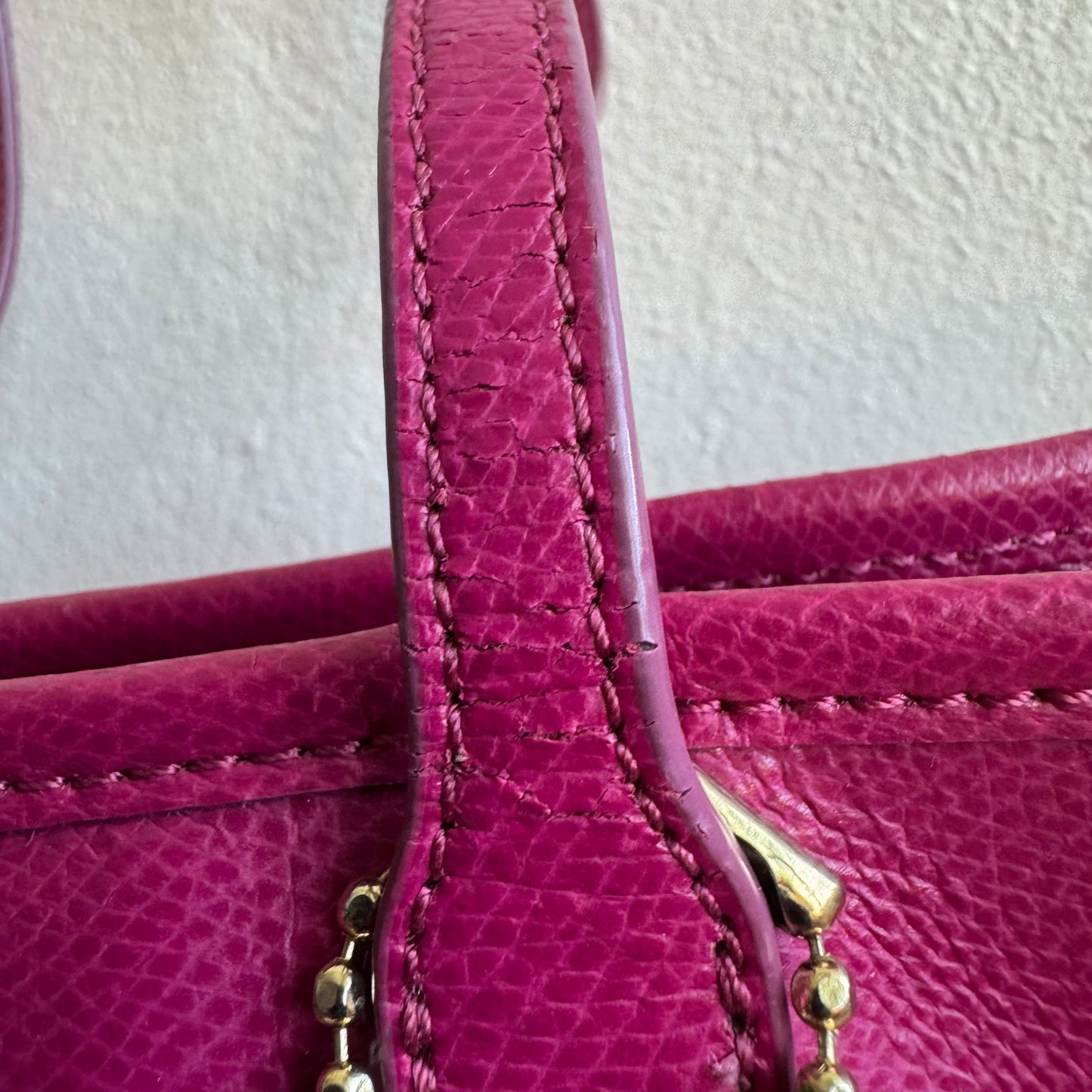Coach Pink Leather Tote Bag – Brand New, Never Used
