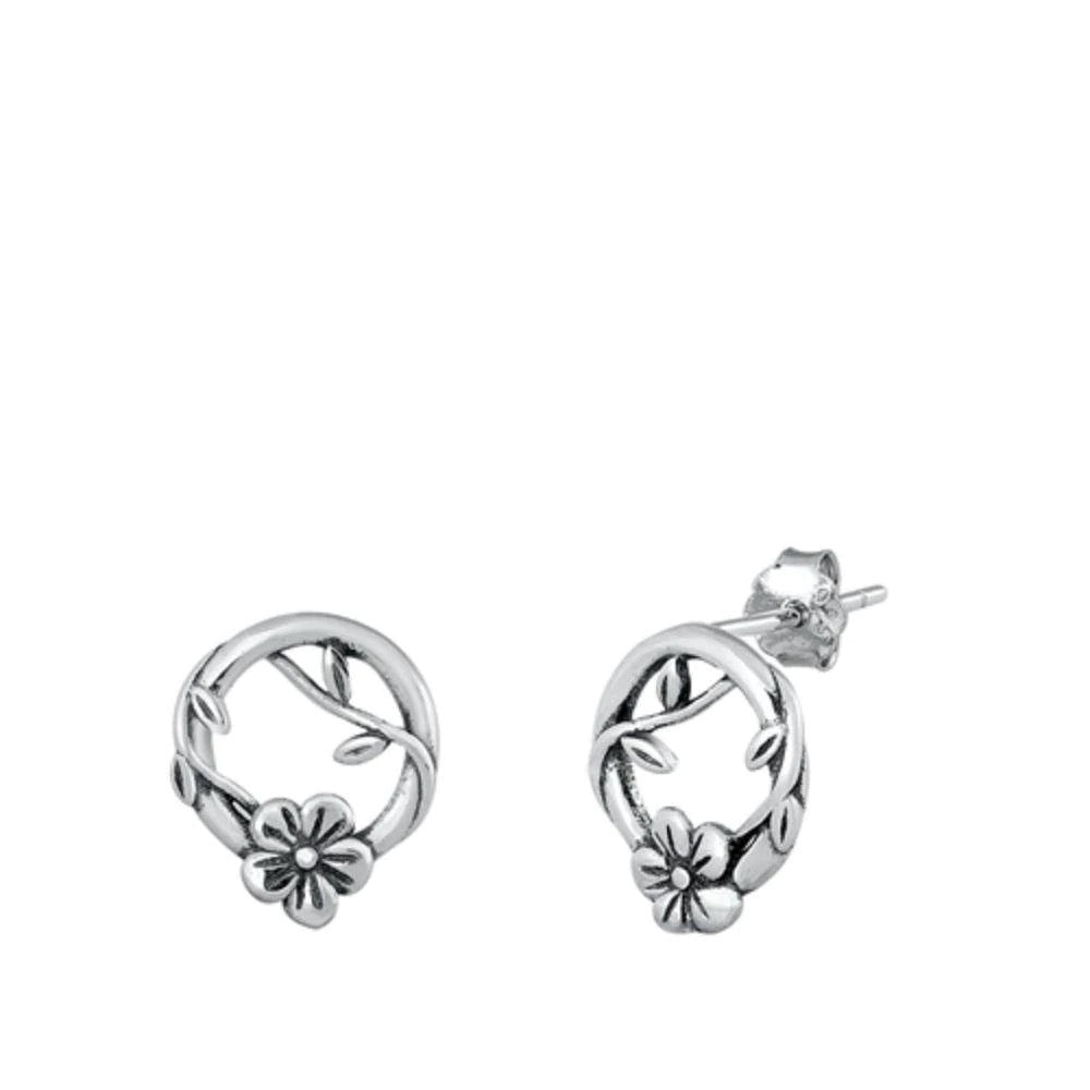 925 sterling silver oxydadize Earrings