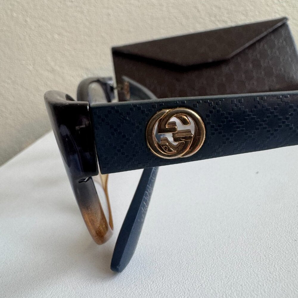 Gucci GG3789 Designer Eyeglasses Frames Brown Gradient Italy + Case
