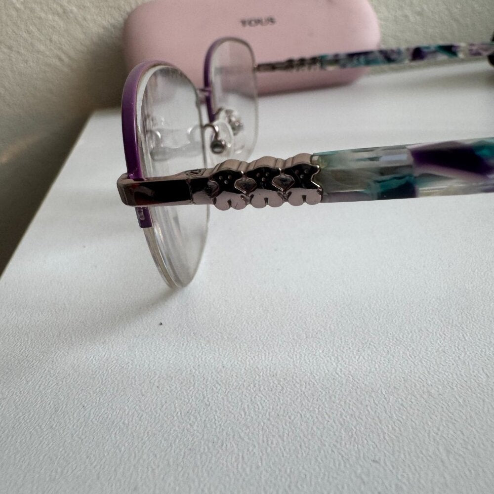 Tous Optical Frames Silver & Marble Arms
