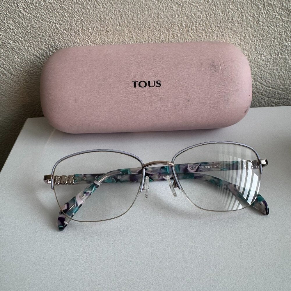Tous Optical Frames Silver & Marble Arms