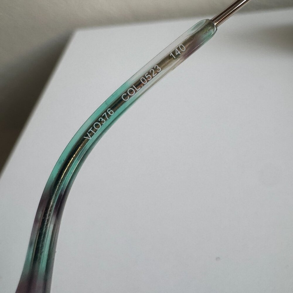 Tous Cat Eye Optical Frames Teal & Marble Arms – Designer Eyewear