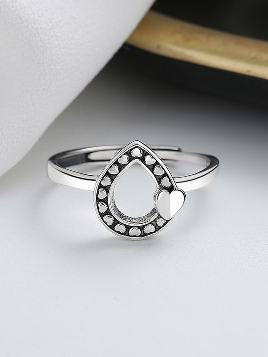 925 Sterling Silver Drop ring